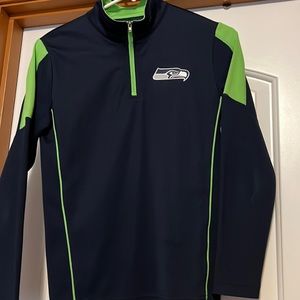 Kids 3/4 zip dri-fit material Seahawks shirt